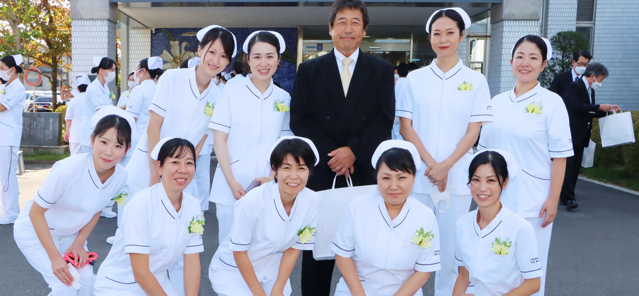 入間地区医師会立入間准看護学校の戴帽式後